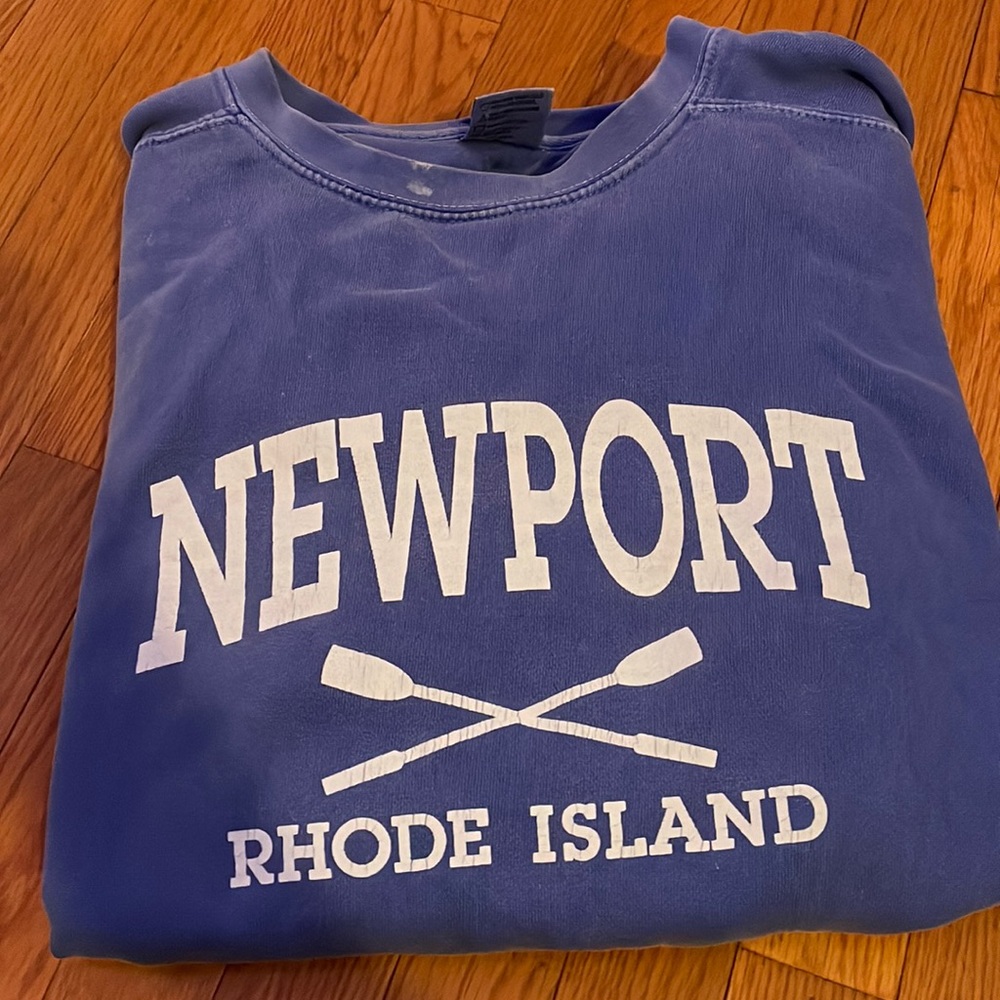 Indigo Newport RI crewneck sweatshirt comfort colors brand